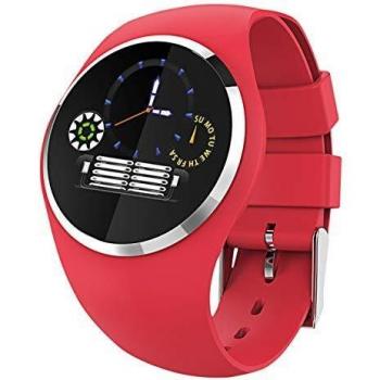 Reloj Inteligente Multifuncional Atlanta 9703/1 con Pantalla a Color, Monitor de Frecuencia Cardíaca, Presión Arterial y Sueño - Rojo