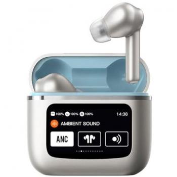 Auriculares Inalámbricos Bluetooth Cool Touch con Pantalla Táctil LCD Gris