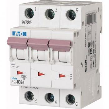 Eaton PLS 3-Pole Circuit Breaker 32A C-Characteristic 6kA