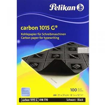 Papel Carbón Pelikan 1015G A4, 100 Hojas, Negro
