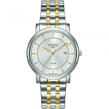 Roamer Men's Quartz Watch with Silver Dial Analogue Display and Two Tone Stainless Steel Bracelet 709856 47 17 70
