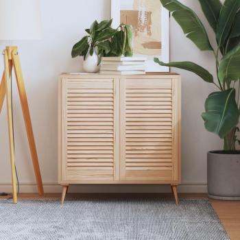 Puertas tipo persiana 2 uds madera maciza de pino 69x39,4cm