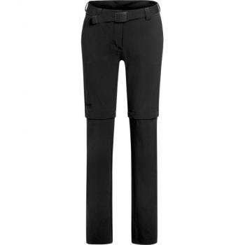 Maier Sports Nata 2 Women's Zip-Off Outdoor Pants, Black, Regular Fit, 3 Pockets