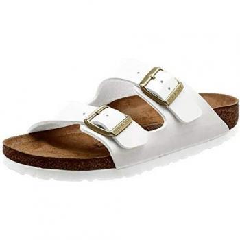 Birkenstock Arizona White Patent Birko-Flor Women's Sandals