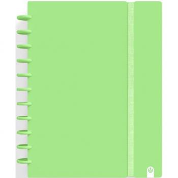 Cuaderno Ingeniox A4 80h Cuadrícula Verde Pastel