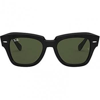 Ray-Ban RB2186 State Street Black Unisex Square Sunglasses
