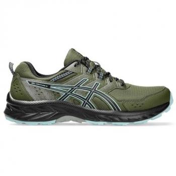 Zapatillas de Trail Running Asics Gel-Venture 9 para Hombre, Color Verde Smog, Talla 40, Cordones, Deportivo y Outdoor