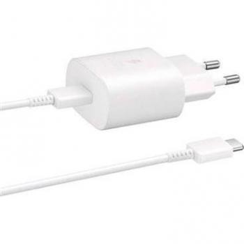 Cargador Rápido 25W USB C Tipo C con Cable de 1.5M para Samsung Galaxy e iPhone