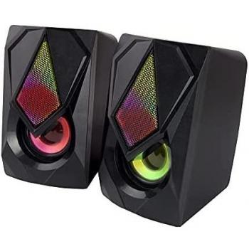 Esperanza Boogie EGS102 Altavoces 2.0 USB LED Rainbow 5W Blancos