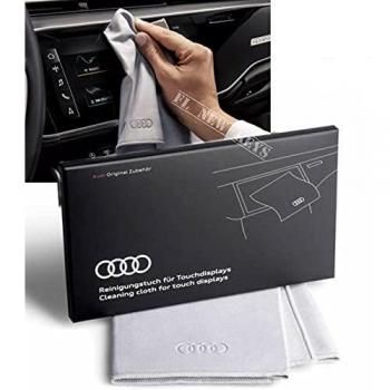Audi 80A096325 - Paño de Limpieza para Pantallas táctiles, Color Plateado, 30 x 30 cm