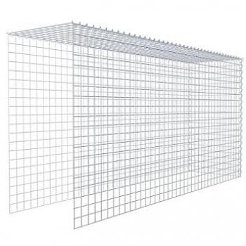 Gabiona Modular 200 cm x 100 cm x 50 cm, Malla de 5x5 cm, Sistema de Espiral