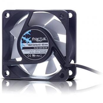 Fractal Design Silent Series R3 White - Ventilador de computadora - 60 milímetro - 2500 RPM - Optimizado para una alta ventilación - Cable plano - Flujo de aire - 12v - Negro/Blanco