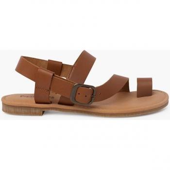Sandalias abiertas de niña estilo gladiador de napa con hebilla