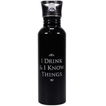 Half Moon Bay WTRBGT01 Game of Thrones Water Bottle I Drink & I Know Things Half Moon Accessori Cucina, Juventud Unisex, Multicolor, Unico