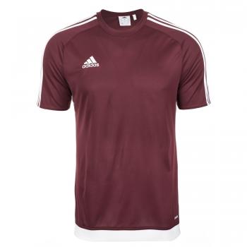 adidas Estro 15 JSY - Camiseta para hombre, color marrón / blanco, talla S