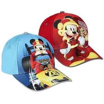 Mickey Roadster 2200003551_T51C-C06 Hat, Rojo, Talla única Unisex niños