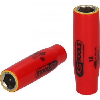 Llave de vaso 1/4 con aislamiento protector, 14mm, larga - KS Tools 117.2352