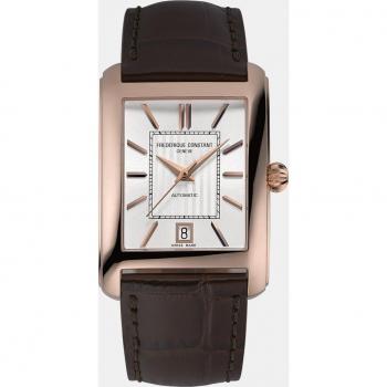 Reloj de Hombre Frederique Constant Classics Carrée Automático con Correa de Piel Marrón FC-303V4C4