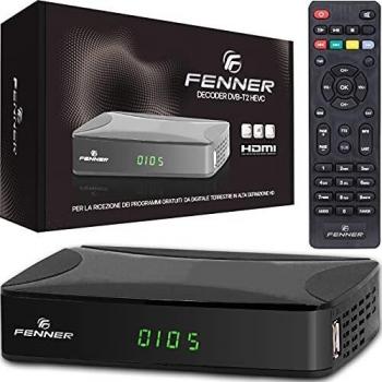 Decodificador Digital Terrestre FN-GX1 HD DVB-T2/HEVC con USB 2.0 y HDMI - Color Negro