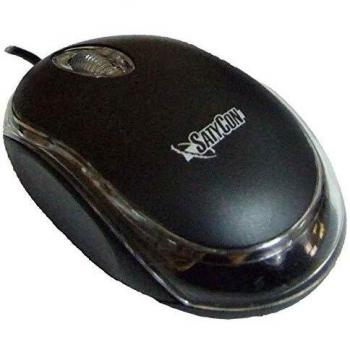SATYCON Caja 100 Raton USB Optico Scroll 3D Negro/Cristal