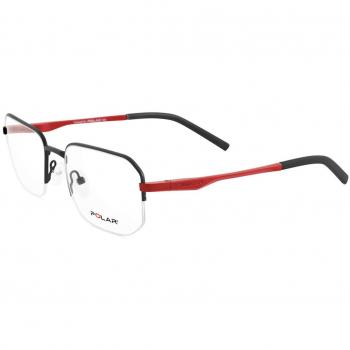 Polar MALCOLM 75 Gafas Recetadas para Hombre Negras con armazones de tipo negro y lentes recetados de tamaño 53