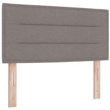 Cabecero LED con luces de tira Taupe 100 cm Tela