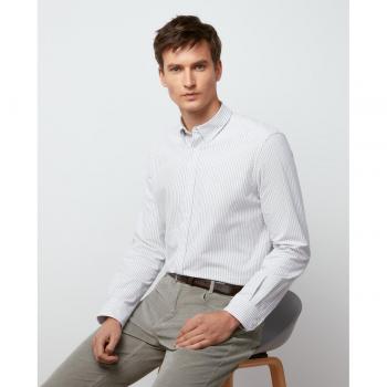 Camisa de hombre oxford perchado raya Dustin