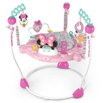 Bright Starts Minnie Mouse Forever Besties 360° Activity Center and Jumper with Interactive Games
