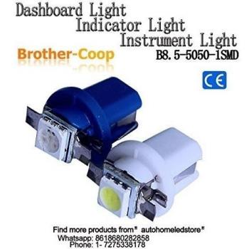 2pc x B8.5D 1SMD 5050 Epistar chip coche instrumento luz indicador luz, luz de lectura