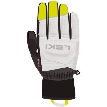 Guantes Leki Griffin Prime 3D Blanco/Neón Talla 10