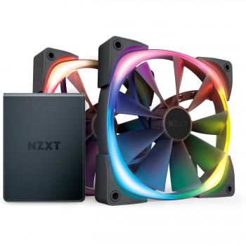 NZXT HF-2814C-D1 AER RGB 2 140 mm CAM Powered Twin Starter Pack - RGB