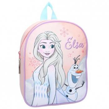 Mochila Infantil Guardería Frozen 2 Elsa y Olaf - Diseño 2024 - Dimensiones 29x9x29 cm