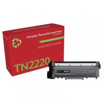 Cartucho de Tóner Xerox Everyday, Negro, Remanufacturado, Compatible con Brother TN2220, Alto Rendimiento (106R02634)