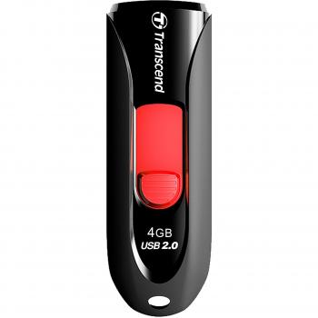 Transcend TS4GJF590K - Memoria USB 2.0 de 4 GB, color rojo