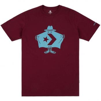 Converse Burglar tee Dark Burgundy - Camiseta, Hombre, Rojo