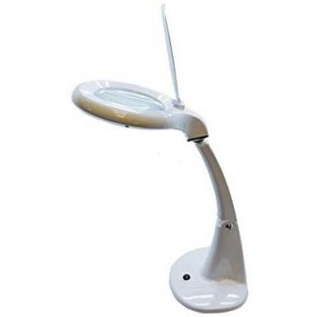 Flexo Lupa LED Blanco Aumento 3x/12x, 4W, 6500K, 100º, 230V