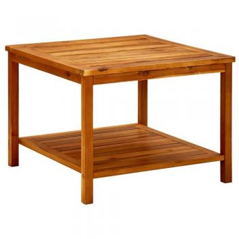 vidaXL Coffee Table 60x60x45 cm Solid Acacia Wood