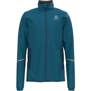 Chaqueta Softshell Odlo Brensholmen Junior (azul saxonia - buceo profundo)