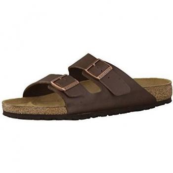 Birkenstock Arizona Two-Strap Sandals - Dark Brown, Size 42