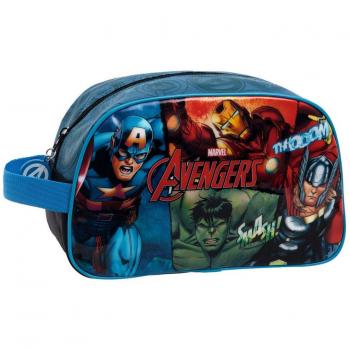Marvel Avengers Neceser de Viaje, 3.36 Litros, Color Negro