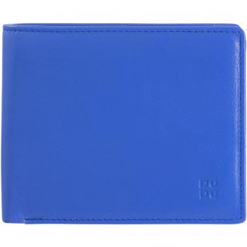 Cartera mediana de hombre Dudu de piel con monedero, solapa interior y tecnología RFID en diseño clásico multicolor
