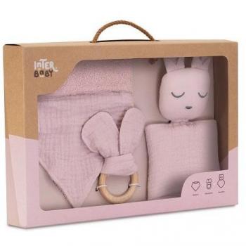 Set de Bambú Dou Dou Bandana y Mordedor Muselina Oso, Interbaby