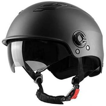Westt Escape I Skateboard-Helm mit Sonnenvisier I Leichter Skatehelm I Fahrrad-Helm I BMX-Helm I Inliner-Helm I Skaterhelm Herren & Damen mit verstellbaren Kinnriemen I Negro I L-XL