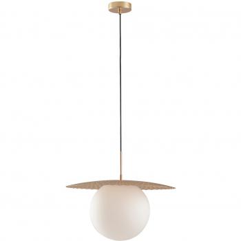 Lámpara colgante Globe Oro satinado 1 bombilla 159,8cm G9