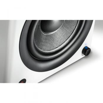 Altavoces Wavemaster Two Pro 2.0 Bluetooth 110W Blanco Suave con Control Remoto y Salida para Subwoofer