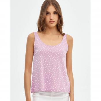 Camiseta regular de tirantes y cuello redondo con estampado miniprint INSIDE