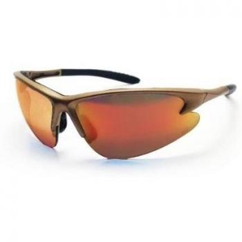 SAS seguridad SAS540-0909 DB2 gafas de seguridad con marco dorado e iridio lentes - Polybag
