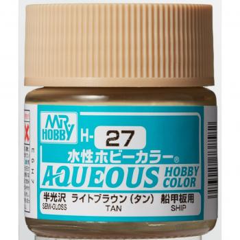 Pintura Acrílica Acuosa Marrón Tostado H-027 (10ml) - Mr. Color para Modelismo