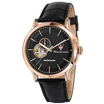 Reloj Automático Maserati Epoca Hombre 42mm 10ATM Dial Abierto Negro