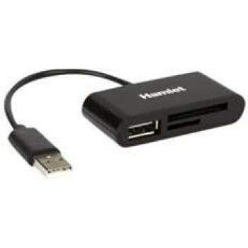 Lector de Tarjetas de Memoria Universal USB 2.0 Negro Hamlet XZR101UA